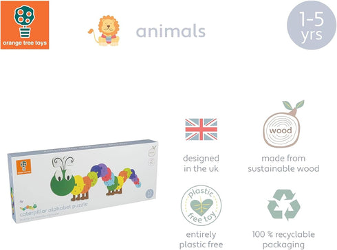 Orange Tree Toys Caterpillar Alphabet Puzzle