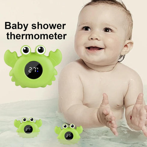 Generic Water Temperature Gauge for Bath, Crab Shape Bath Room Temperature Gauge, Kid Bathroom Safety Floating Toys