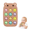 VISEWI baby phone teething toys, food grade silicone teether toy for baby 3-18