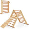 OLAKIDS Pikler Triangle Set 3 in 1 Climbing Toys for Toddlers Foldable