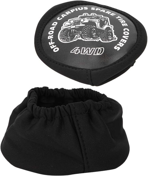 VGEBY RC Spare Tire Cover, Dustproof PU Leather for 1:10 Scale Remote Control Crawler Car Body Parts