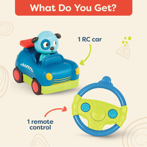 2 2+ B. toys Remote Control Car for Toddlers, Kids Remote with Big Buttons Fast RC Vehicle with Fun Sounds Years Riding