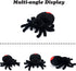 Soft Spider Dolls Plush Pranks, Cute Stuffed Animals, Gifts for Kids, Halloween, Christmas, Home Decor (Black)