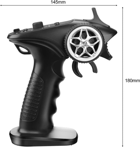 GoolRC GA-4H-TX 4CH 2.4GHz Remote Controller Digital Radio Transmitter with Receiver for 1/8 1/10 1/16 1/32 RC Car Boat