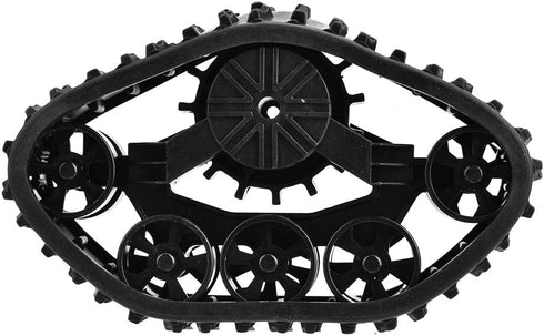 RC Military Truck Wheels, 4pcs Rubber Crawler Tire for WPL 1/16 RC Vehicle