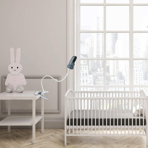 Baby Monitor Wall Mount for Owlet Cam 2 / Smart Cam, 360° Holder/Shelf/Stand for Crib Nursery