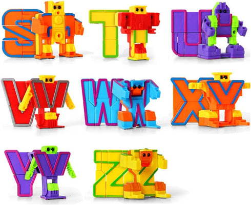 miYou 26 Alphabet Robots Toy for Kids ABC Learning Education Preschool Toys Pieces/Gift Box