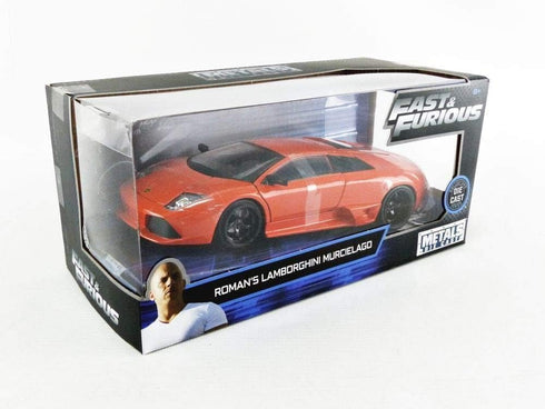 Jada Fast & Furious - 1:24 Roman's Lamborghini Murcielago - Orange Die-cast Car for Kids and Adults
