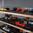 1/64 Scale 4-Tiers Diecast Model Car Display Case for Lego Vehicles, Hot Wheels, Nascar Diorama Scene Parking Lot