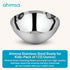 Ahimsa Stainless Steel Bowls for Kids | 12 Ounce Salad Bowls | Pediatrician Designed - Dishwasher Safe | 100% BPA Free | Pack of 1 (Classic Stainless) by Ahimsa