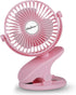 SkyGenius Battery Operated Clip On Baby Stroller Fan, Pink