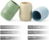 PandaEar 3 Pack 100% Tiny Silicone Drinking Training Cup for Baby and Toddler, Tiny Open Cups for Infants (Blue/Green/Tan) by PandaEar