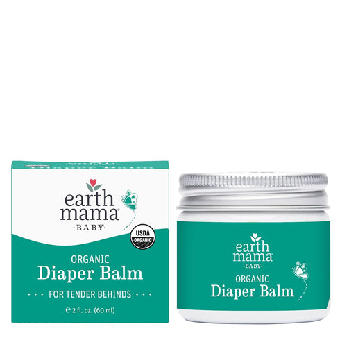 Earth Mama Nipple Butter & Diaper Balm | Nipple Cream & Organic Skincare for Baby | Breastfeeding & Postpartum
