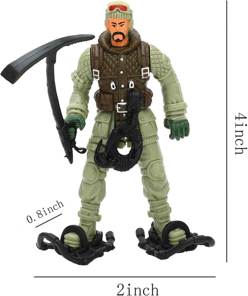 12 4" ONEST Pieces Explorer Action Figures Explorer Figurines Action Figures with Hats & Accessories for Party