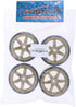 GoolRC 4PCS/Set Hard Tyre Replacement for 1/10 Drift Car, Compatible with Traxxas HSP Tamiya HPI Kyosho (Army Green)