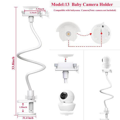 EYSAFT Baby Monitor Mount Holder for Babysense Video Baby Monitor