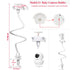 EYSAFT Baby Monitor Mount Holder for Babysense Video Baby Monitor