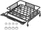 VGEBY RC Roof Rack Black Steel Luggage Tray for 1/10 RC Crawler Car and Truck Roof Rack