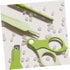 Set Trimmer Nail Clipper Fingernail Clippers with Nail Manicure Kit Portable Travel Grooming for Newborns and Green