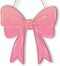 KOYILTD Pink Bow Decor Cute Bow Wooden Hanging Sign Pink Room Decoration Wooden