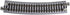 Kato 481mm (19") 15-Degree (4-Piece) USA Model Train Products Unitrack, Radius Curve Track