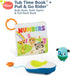 B. toys Bath Book & Boat Squirter, Pull-String Boat with Colors & Numbers, Travel Clip for 10 Months Tub Time