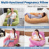 60 Inch Extra Large U-Shaped Pregnancy Pillow - Maternity Support for Sleeping (Brown)