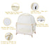 L RUNNZER Pack Pack Pop Up N Play Tent, Baby Net to Keep Toddler in, Mini Crib Canopy for and Play, See Through