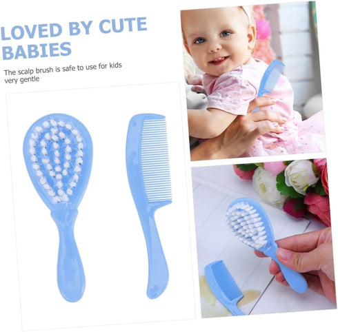 Set 6-Piece HANABASS Baby Head Cleaning Brush Children Bathing Comb Kit and Gentle for Newborns for Baby Shampoo