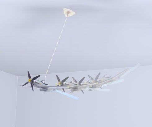 Daron Sky Fighter Flying Toy - Grey, Fun on a String