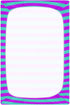 Pigsaly 27x39 Inch Crib Sheets Turquoise Purple Stripe Baby Sheet for Standard Crib Mattress Boys Girls Toddler Bed