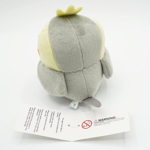 Soft and Downy Medium Bird Stuffed Toy Doll, Cockatiel Grey, M Size