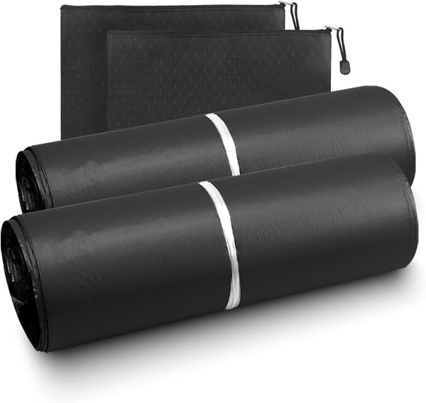 Incontinence Pad Disposal Bags pack of 200,Black Adult Diaper Disposal Bags 9.84