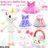 BOLZRA 4-6, Playset, 3 Set Ballerina Unicorn Toys for Girls Age Unicorn Stuffed Animal Dolls Ballet Princess Dress Up