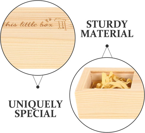 Homoyoyo Pregnancy Test Keepsake Box Natural Announcement Storage Case for Cherished Memories Lidded Pregnancy