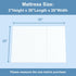 3 inch 38" Lx26 Trifold W Mini Mattress, Storage Bag Included, Water-Resistant and Removable Cover, Machine Washable