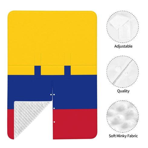 CQMZJHU Colombian Flag Baby Car Seat, Rain Shelter, Multifunctional Nursing Cover for Newborns, Mother Care