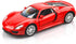 1/36 Scale Porsche 918 Spyder Diecast Model Car, Pull Back Vehicle, Gift for Boys and Girls, Red