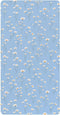 miaozhen Cotton Baby Crib Sheets Soft Comfy Daisy Flower Pastel Blue Toddler Mattress