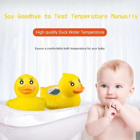 b&h Baby Thermometer, Infant Bath Floating Toy Safety Temperature Thermometer (Lady Duck)