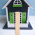 Artibetter Mini Staircase Wooden 1/12 DIY Stairway Accessory Model - Without Armrest for Mini House Scene