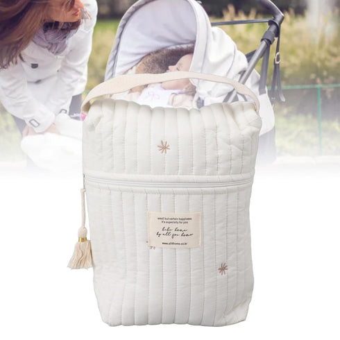 Diaper Bag Organizing Pouches, Multifunction Maternity Bag Mini Diaper Bag Diaper Bag Tote Quilted Cotton Cute Diaper