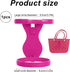 BOXOB 30oz 40oz Cup Holder for Bogg Bag, Plastic Portable Drink Holder for Stanley Cups Accessories (Rose Red)