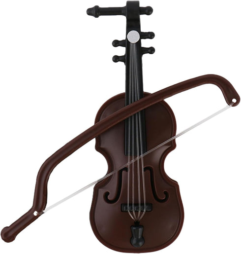 3.26 Inch Worlds Smallest Violin Toy, Miniature Violin for Dollhouse Accessories, Tiny Desk Decor and Christmas