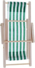1:12 Scale Wooden Lounge Chair Miniature Dollhouse Foldable Beach Chair - Dark Green
