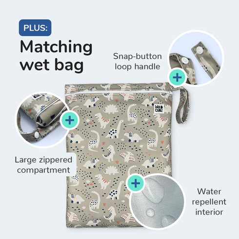 51"" WC-1001 Heavy Duty Baby Splat Mat for Under High Chair | Includes Wet Bag | Premium Washable Toddler Mat | Baby