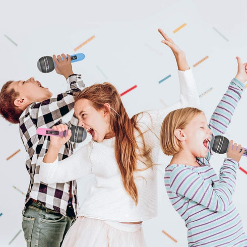 ArtCreativity Inflatable Microphones, 24 Pieces, 11 Inches Durable Blow Up Microphone for Party Props and Fun