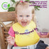 NatureBond Silicone Baby Bibs, Easily Wipe Clean with Waterproof Pouch, 2 PCs