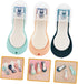 JUMPLAWN 3pcs Set Trimmer Baby Nail Clippers Cute Silicone Nail for Infants Toddlers Safe Newborn Grooming Kit