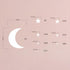 Moon and Stars Wall Decal Vinyl Sticker for Kids Room Decoration - Good Night Nursery Decor